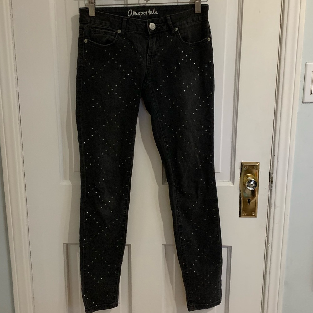 Aeropostale Studded Black Jeans